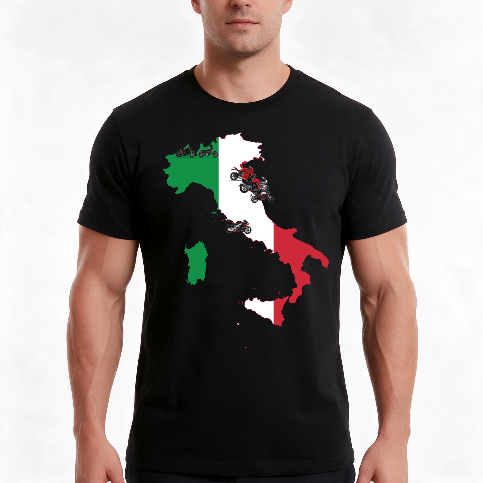 Streetwear Brand Italy - تي شيرت يحمل شعار ماركات الدراجات