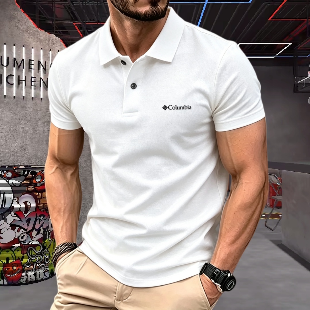 Urban Streetwear Brand - قميص بولو رجالي قصير الأكمام من