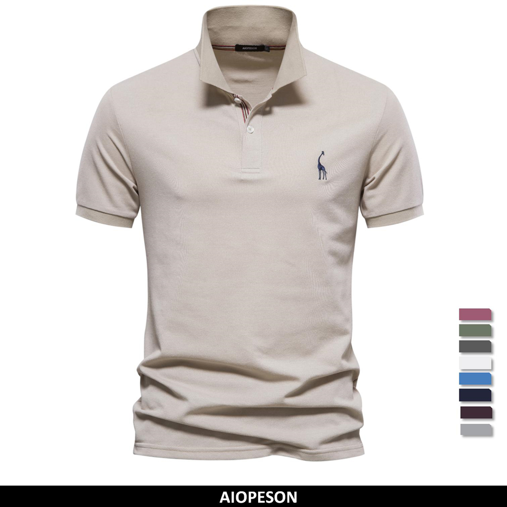 Urban Streetwear Brand - AIOPESON ماركة الرجال قمصان البولو القطن