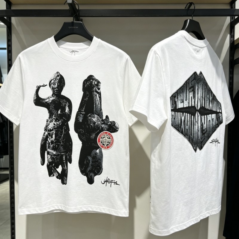 Cactus Jack Tee - قمصان صيفية بيضاء من القطن المسامي