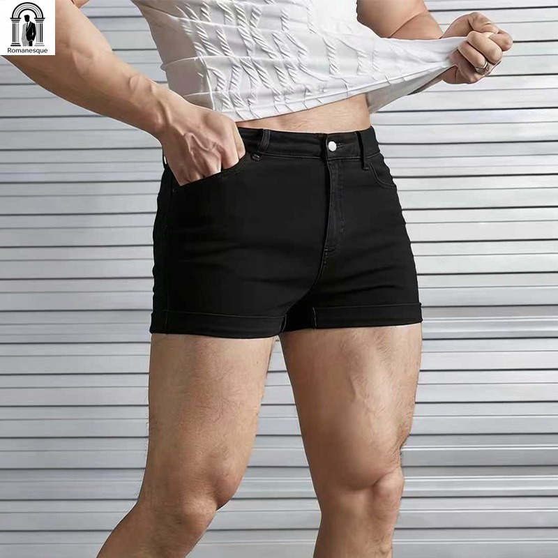 شورت جينز أبيض ضيق للرجال، بحا - مراجعة Streetwear Brand Shorts وسعره
