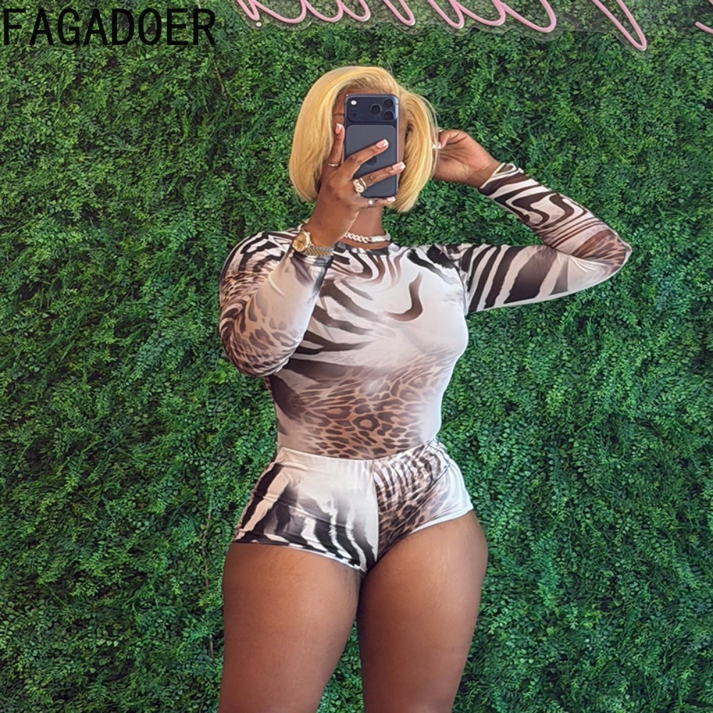 FAGADOER شورت مثير بطبعة الفهد - مراجعة Streetwear Brand Shorts وسعره