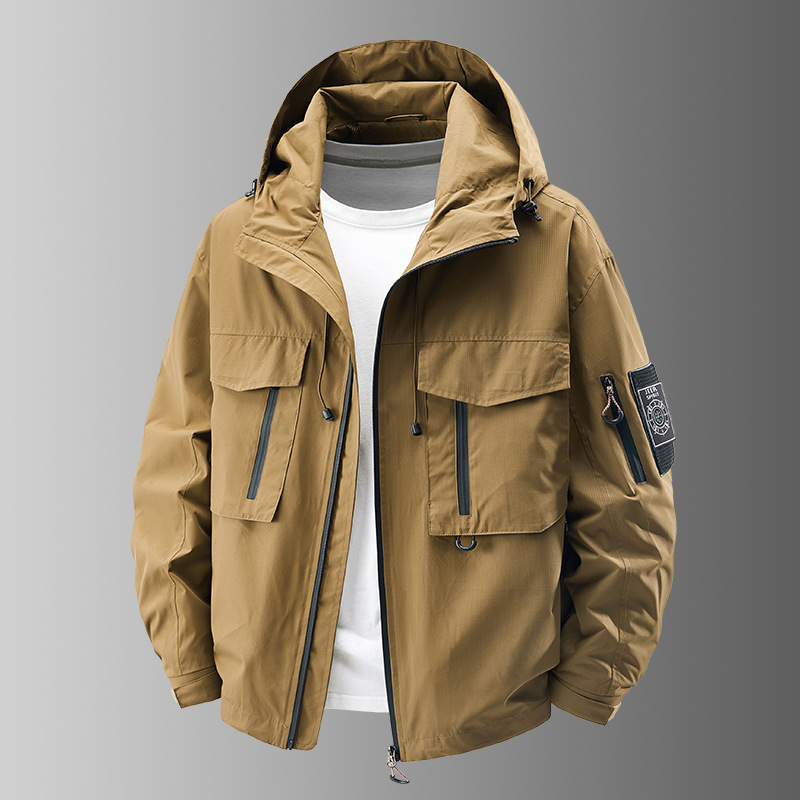 سترة عمل خارجية بقلنسوة للرجال - مراجعة Streetwear Outdoor Brand وسعره