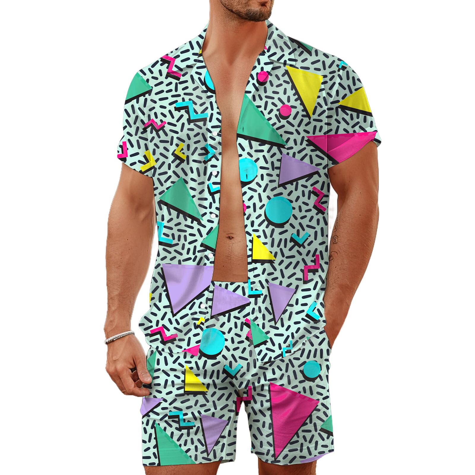 طقم قميص رجالي صيفي بتصميم هند - مراجعة Streetwear Brand Shorts وسعره