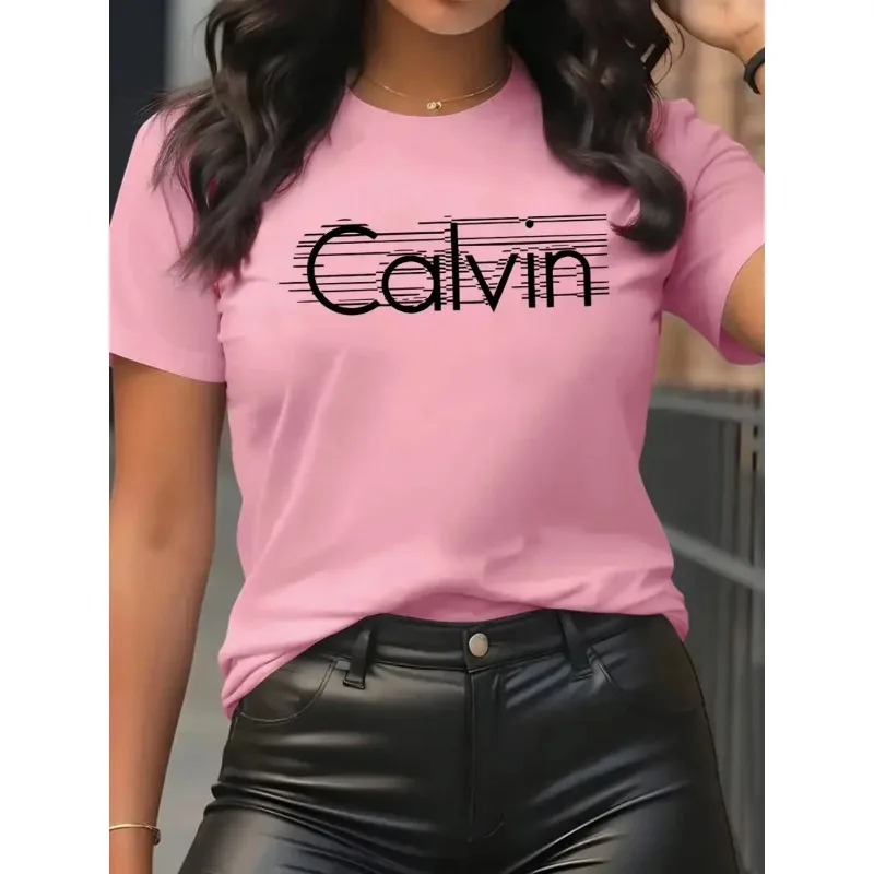 كالفين المرأة تي شيرت الترفيه  - مراجعة Streetwear Brand Fashion وسعره