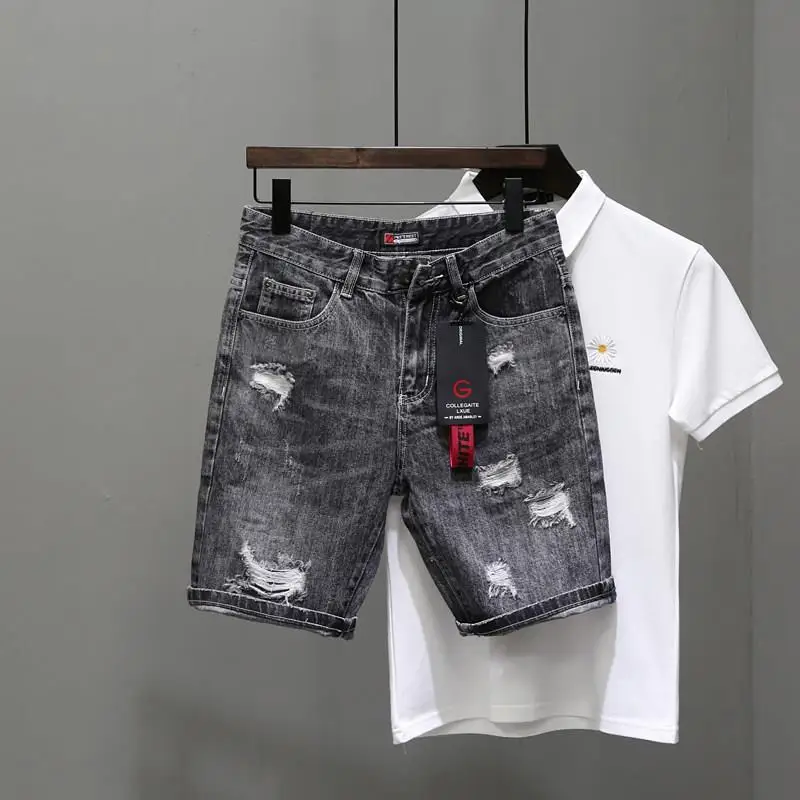 سراويل جينز ممزقة باللون الأسو - مراجعة Streetwear Brand Shorts وسعره
