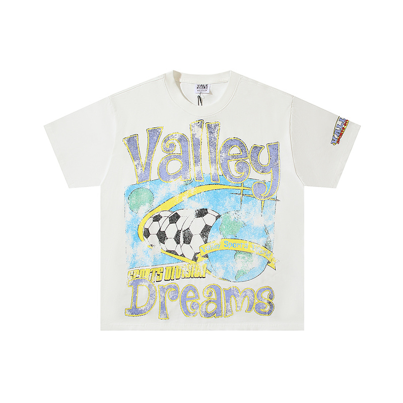 تي شيرت قطني فضفاض بطباعة كرة  - مراجعة Vale Streetwear Brand وسعره